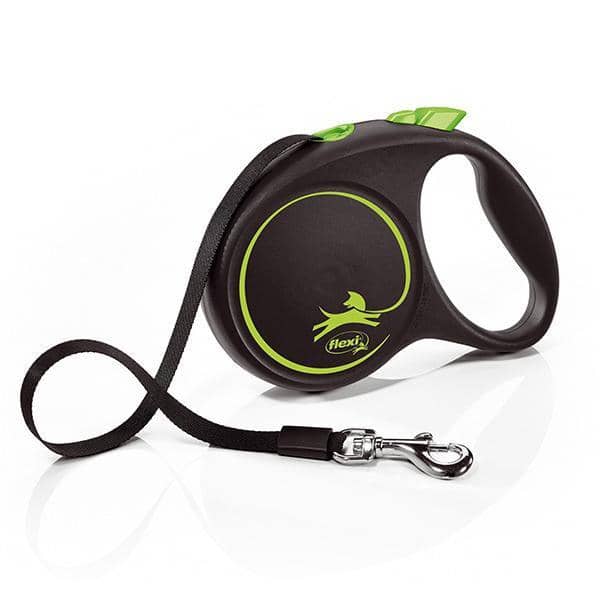 LAISSE FLEXI BLACK DESIGN TAPE S 5M GREEN
